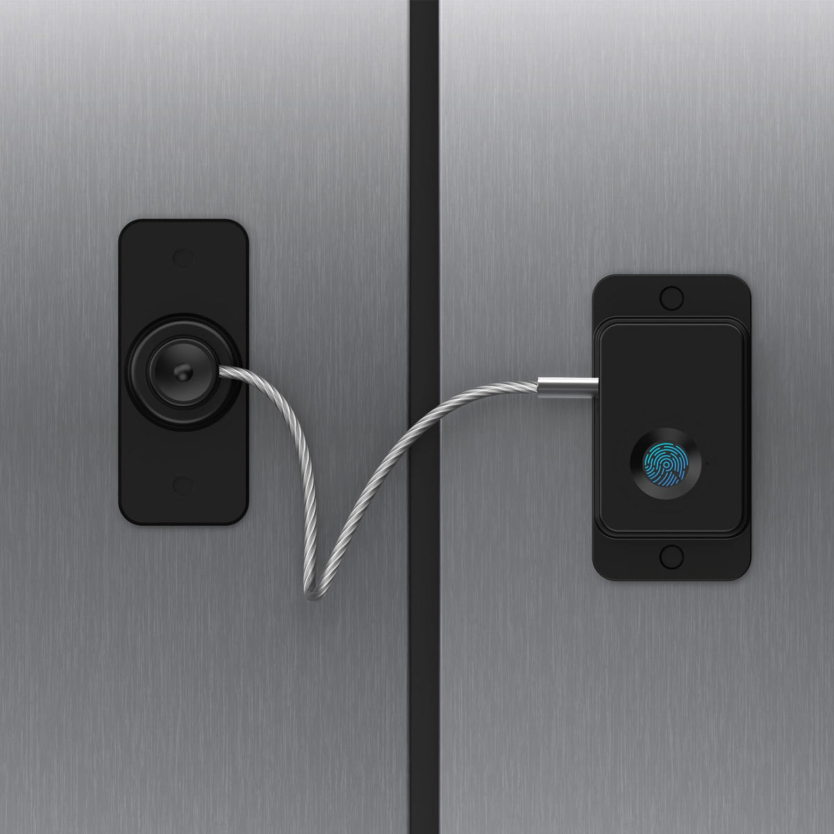 Larimuer Fingerprint Lock front view shows quick, keyless access for families with kids