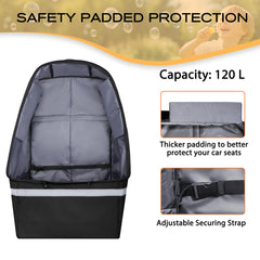 LARIPOP bag with reflective stripes for low-light visibility during travel