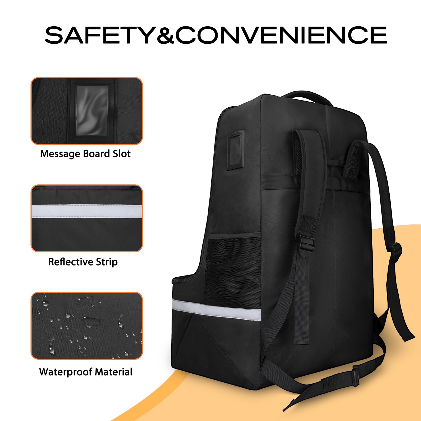 LARIPOP travel bag with shoulder strap for hands-free airport mobility
