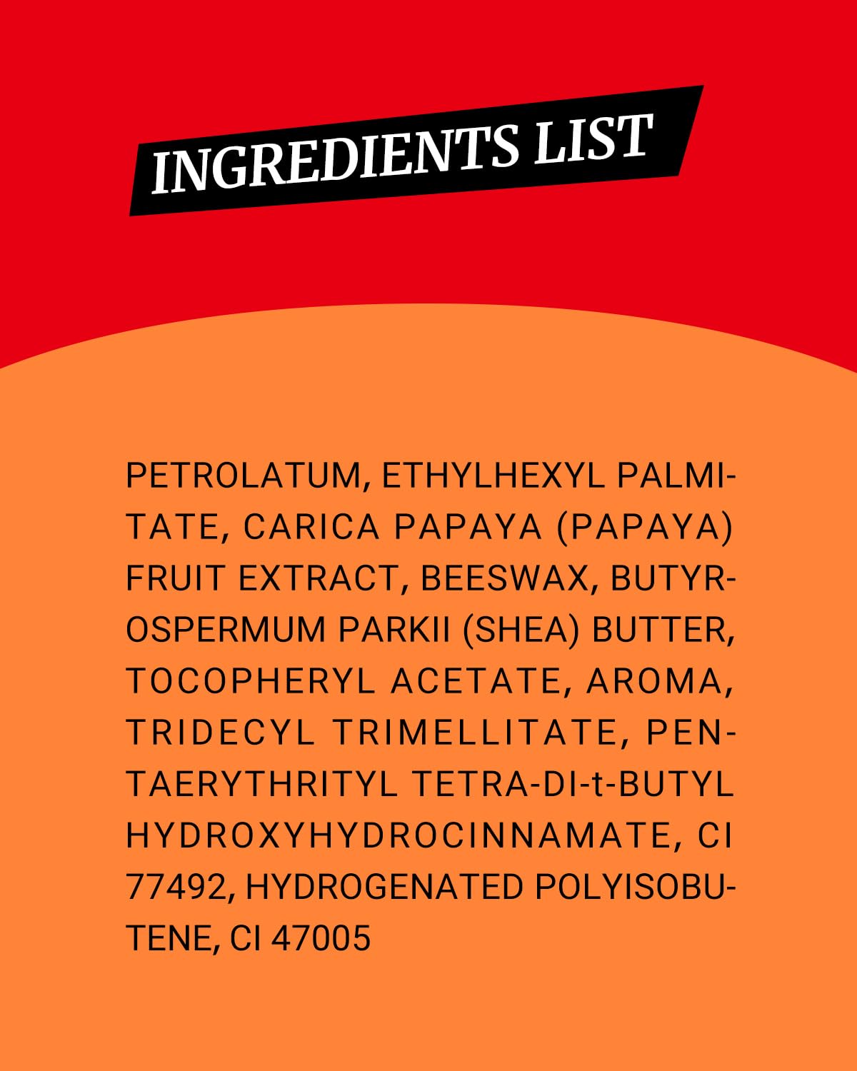 larosanna Papaw Ointment label-back lists natural ingredients for skin-safe care.