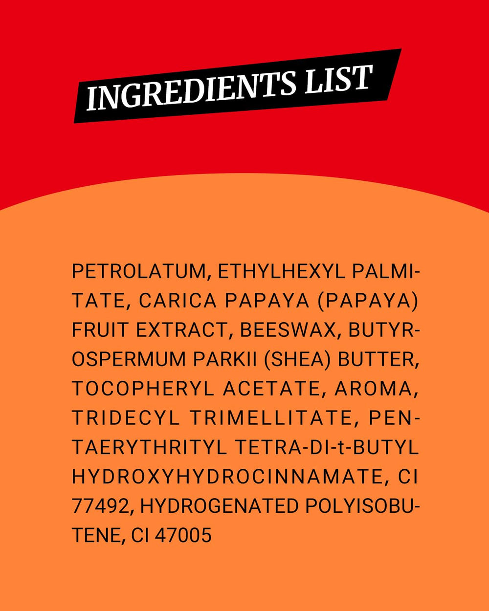 larosanna Papaw Ointment label-back lists natural ingredients for skin-safe care.