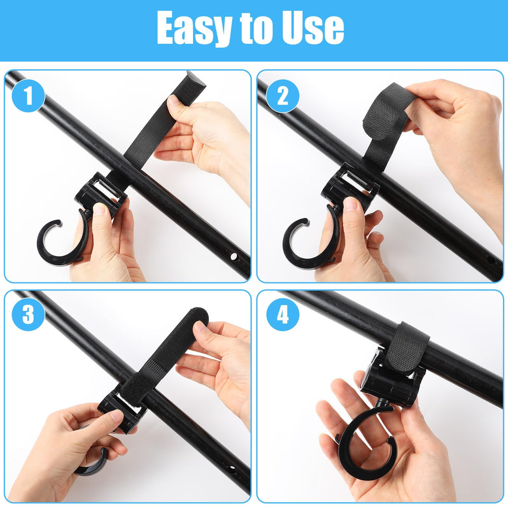 Larrel shopping cart hook keeps essentials accessible during errands.