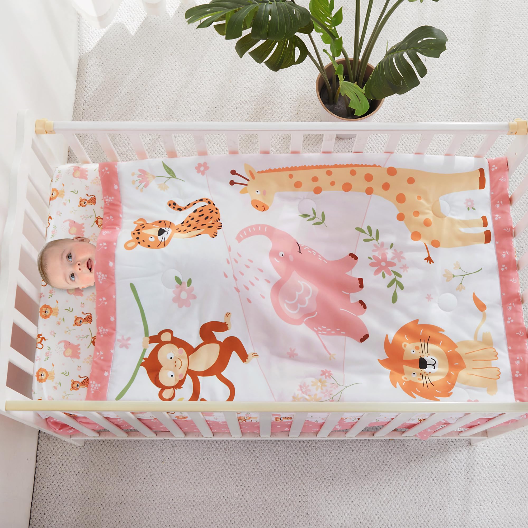lasoftan animal-pattern design adds friendly nursery ambiance