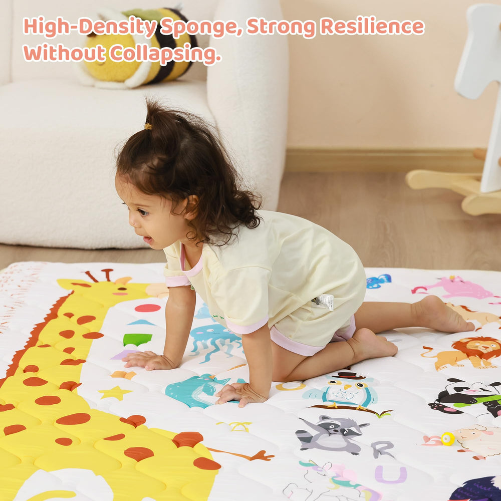 Lasoftan baby play mat foldable design for easy travel