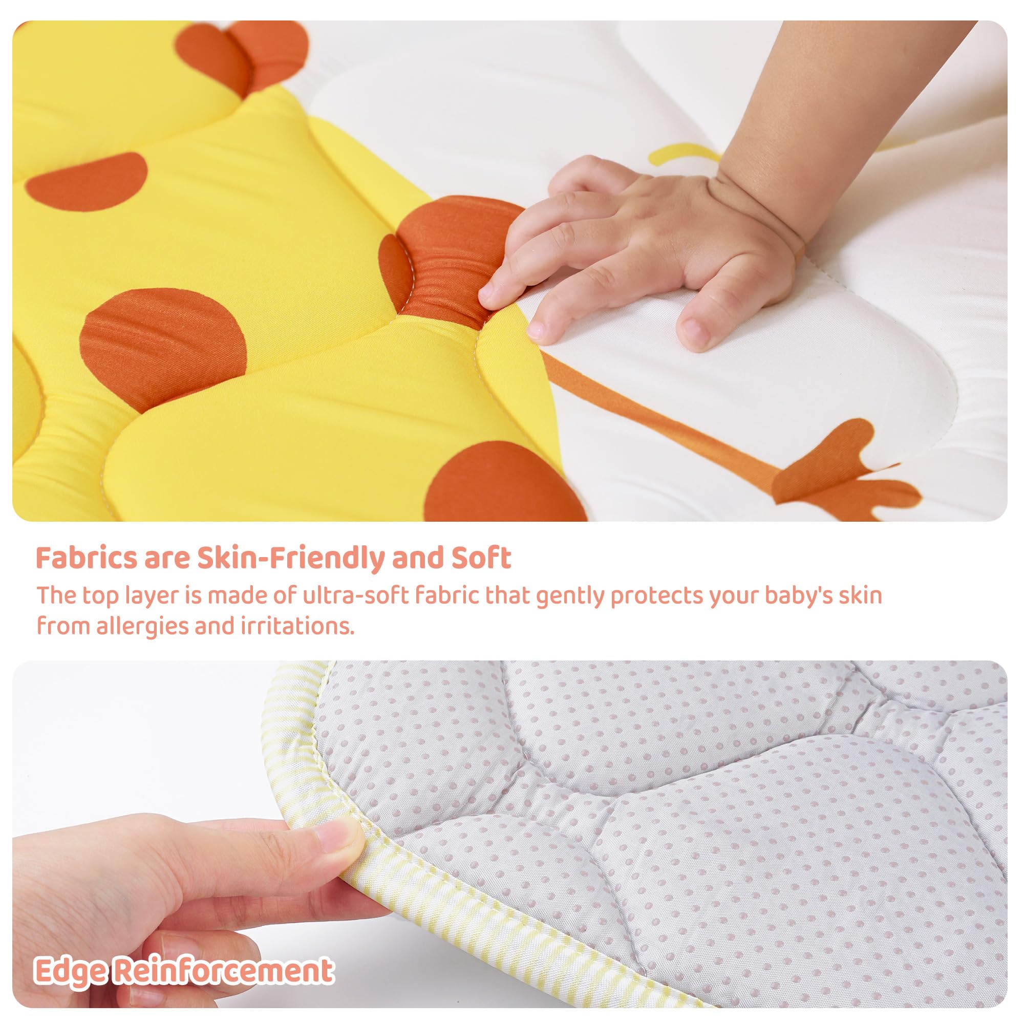 Lasoftan baby play mat in living room setup for safe play