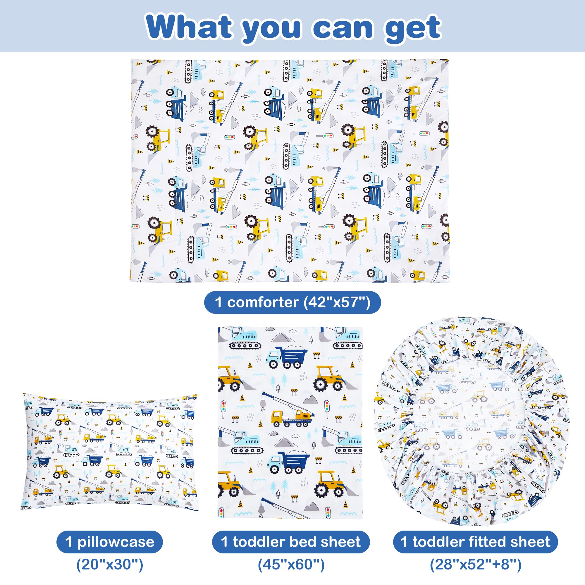 Lasoftan Cars toddler bedding pillowcase detail emphasizes durable, color-fast fabric for playful mornings.