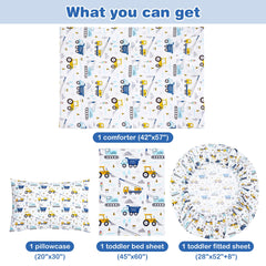 Lasoftan Cars toddler bedding pillowcase detail emphasizes durable, color-fast fabric for playful mornings.