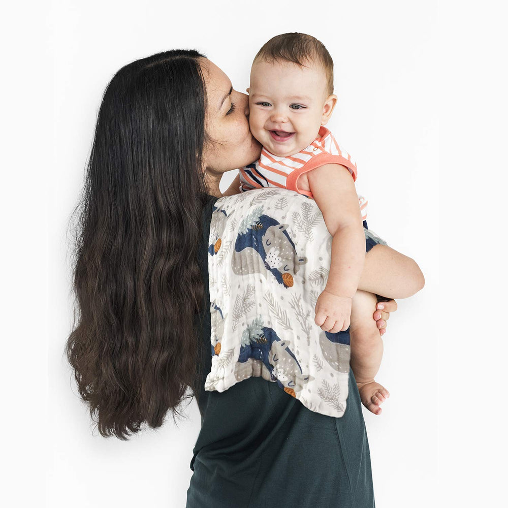 lasoftan four-pack burp cloths provide handy backups