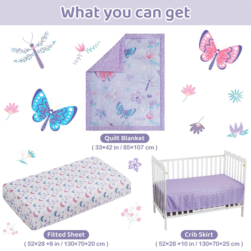 lasoftan gift-packaging-purple-butterfly presents ready-to-gift nursery décor