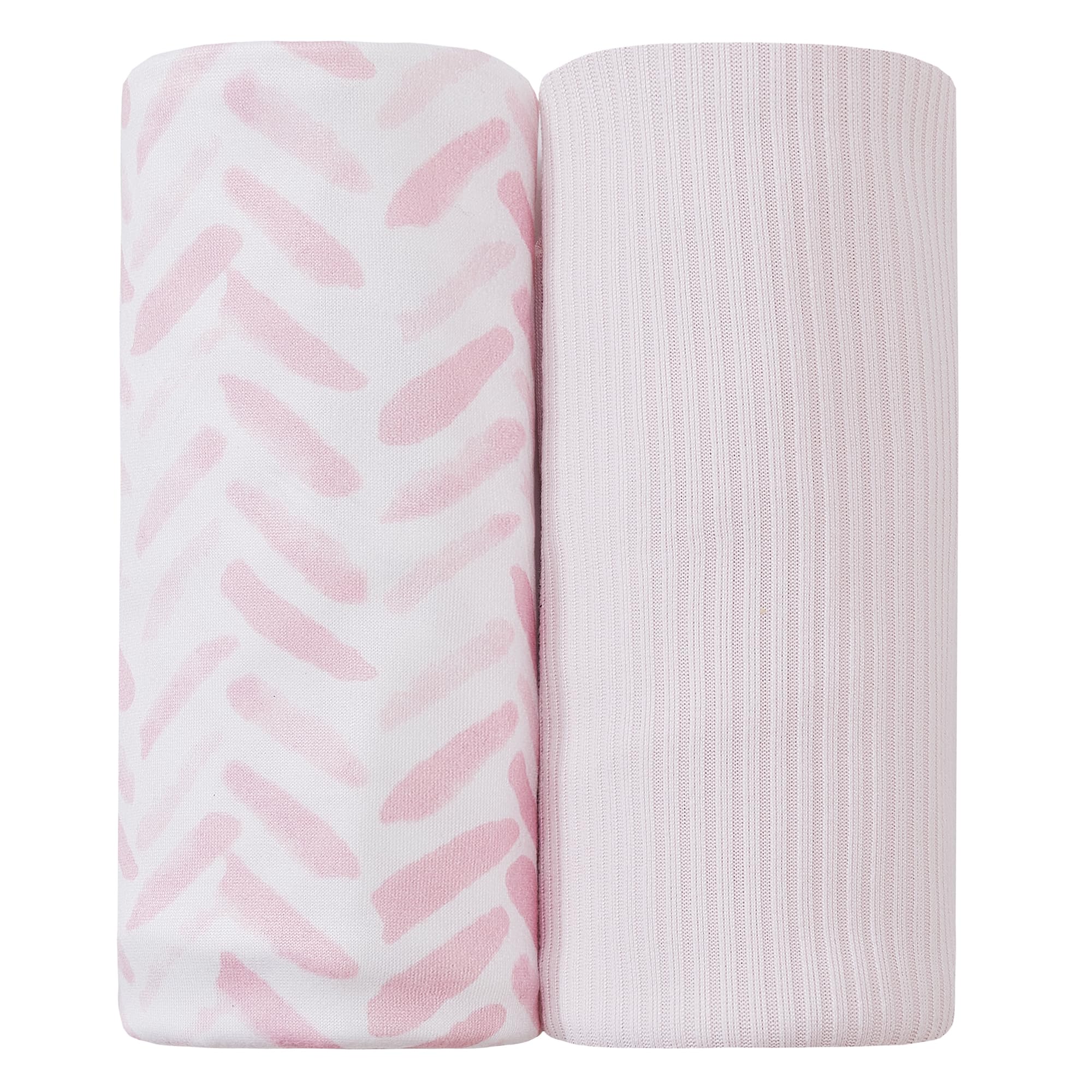 lasoftan jersey swaddle fabric close-up shows breathable, stretchy milk-silk for baby comfort.