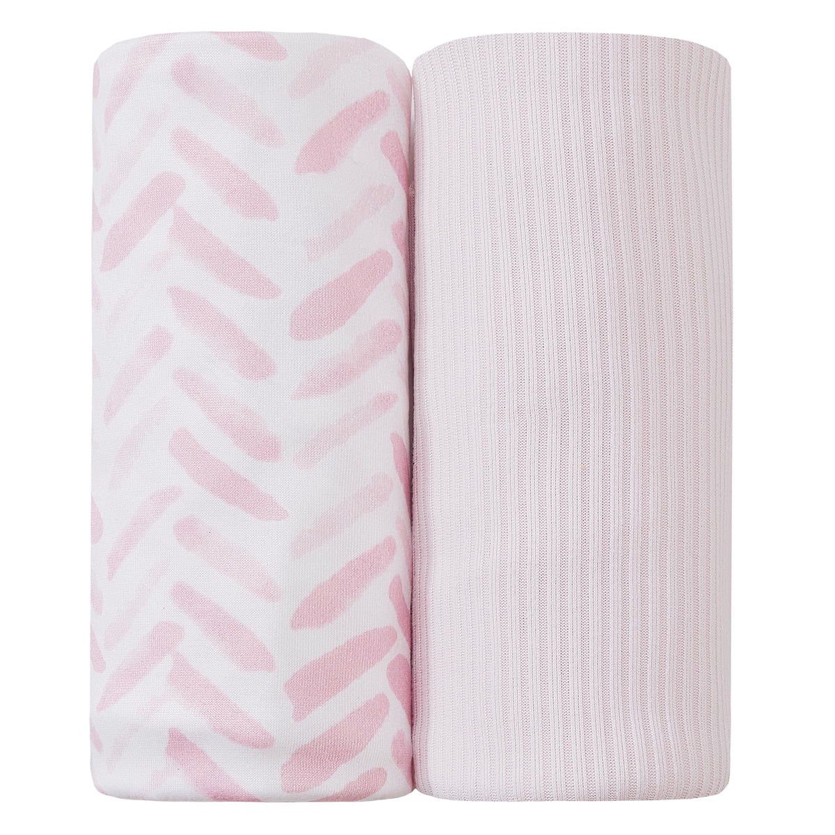 lasoftan jersey swaddle fabric close-up shows breathable, stretchy milk-silk for baby comfort.