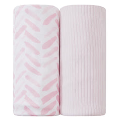lasoftan jersey swaddle fabric close-up shows breathable, stretchy milk-silk for baby comfort.