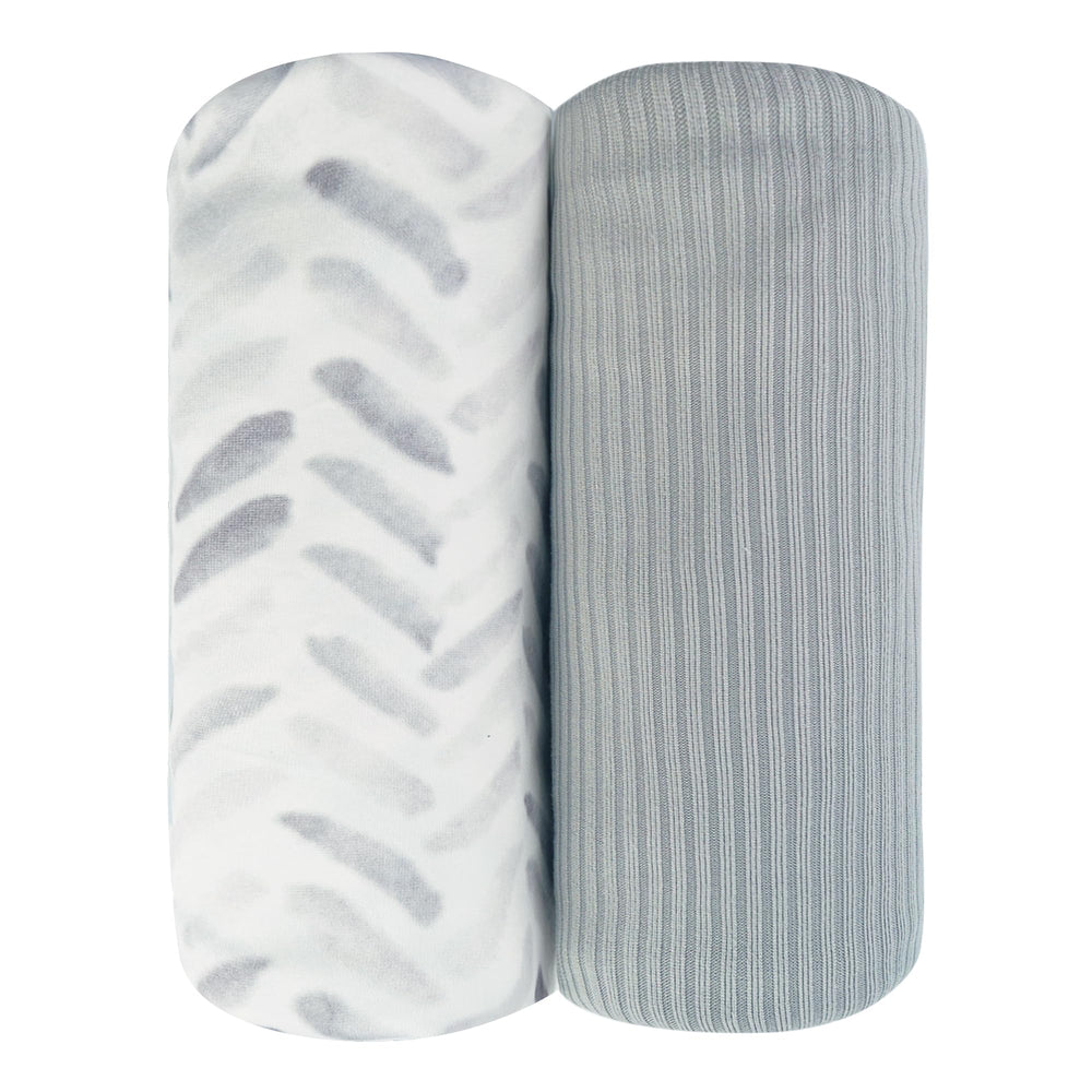 lasoftan jersey swaddle closeup shows silky texture and gentle stretch for newborn comfort