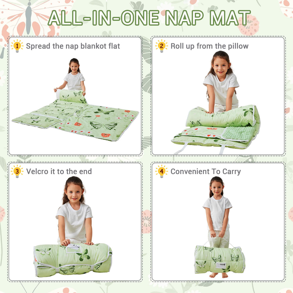 Lasoftan kids sleeping bag for daycare visual emphasizes convenience and comfort