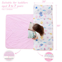 Lasoftan Mermaid nap mat blanket detail for extra warmth