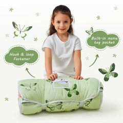 Lasoftan nap mat blanket fleece close-up emphasizes warmth and softness