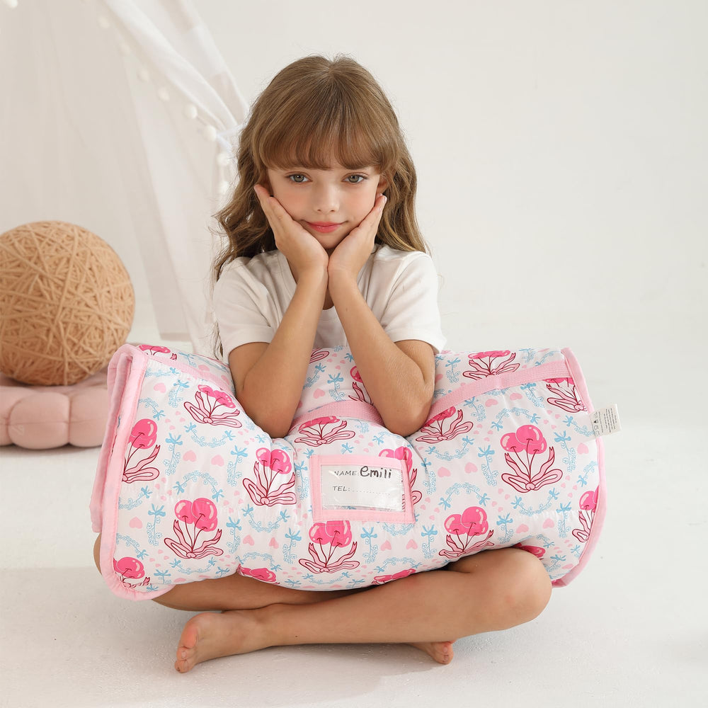 Lasoftan nap mat suited for camping or travel use.