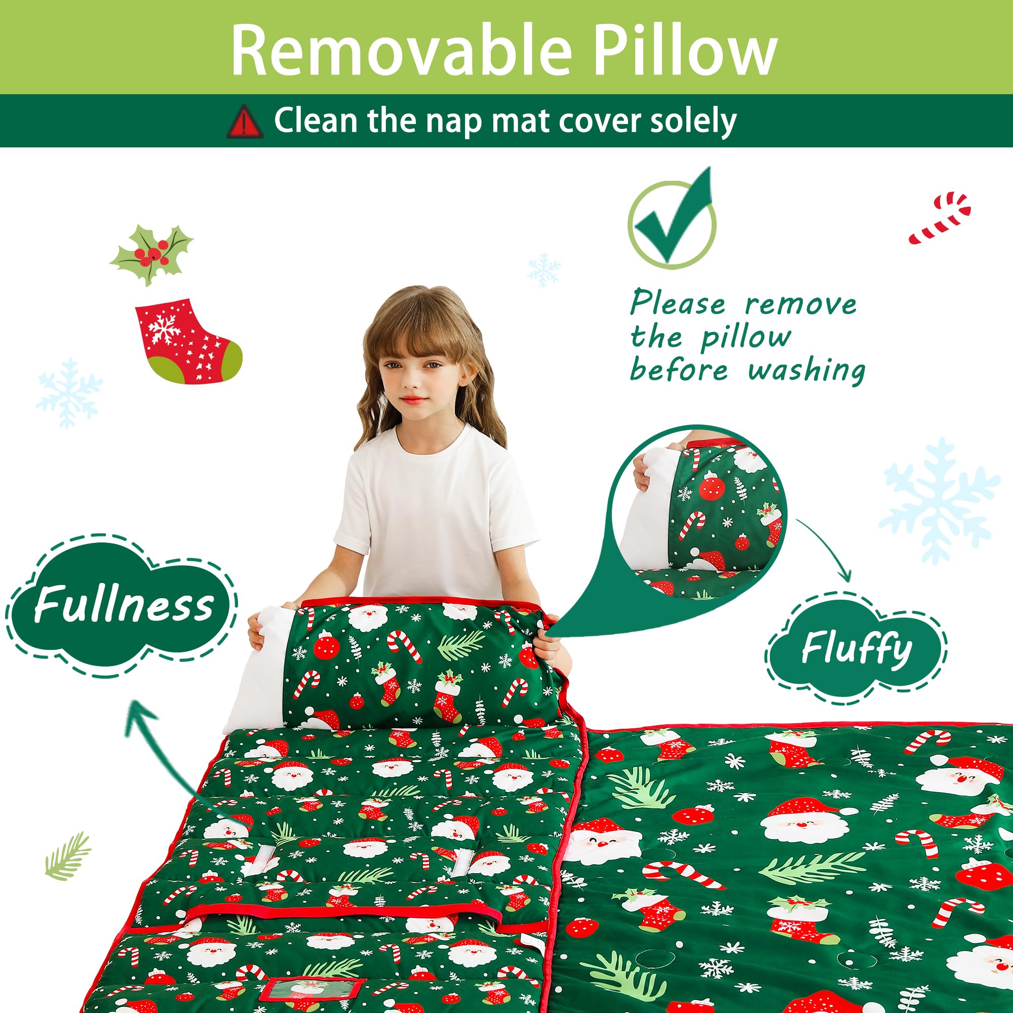 Lasoftan washable nap mat care instructions for simple cleaning.