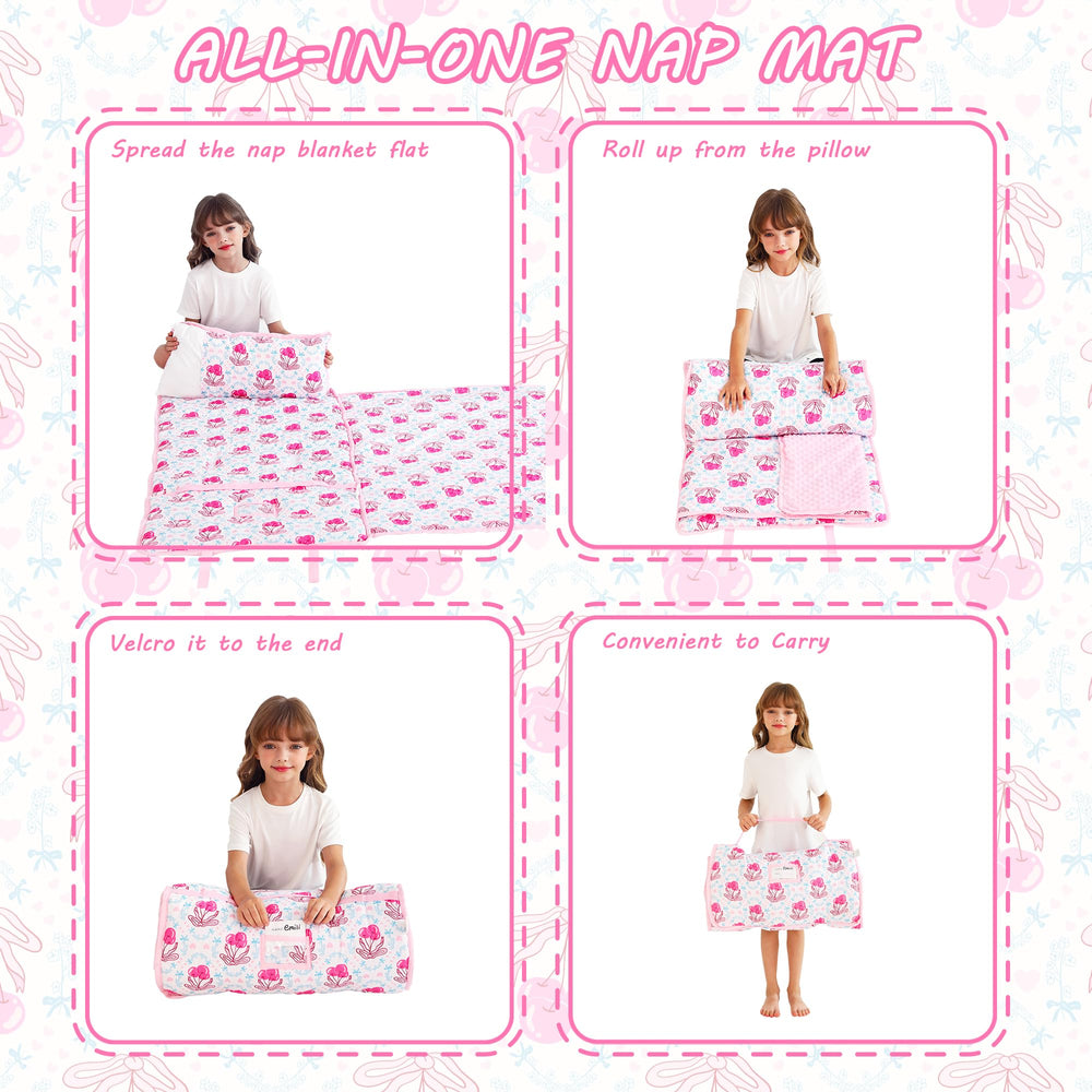 Lasoftan nap mat is machine washable and fade-resistant for easy care.