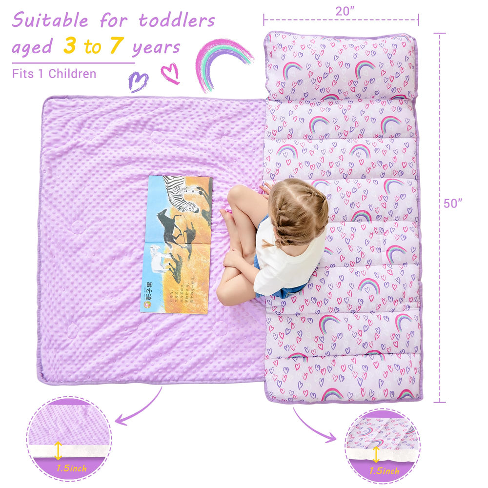 Lasoftan nap mat size 50x21 offers roomy space for toddlers
