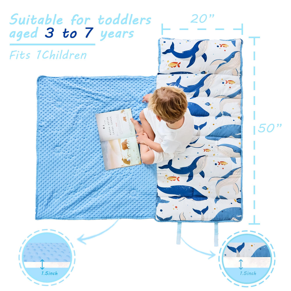 Lasoftan nap mat size 50x21 for extra-large toddler comfort.