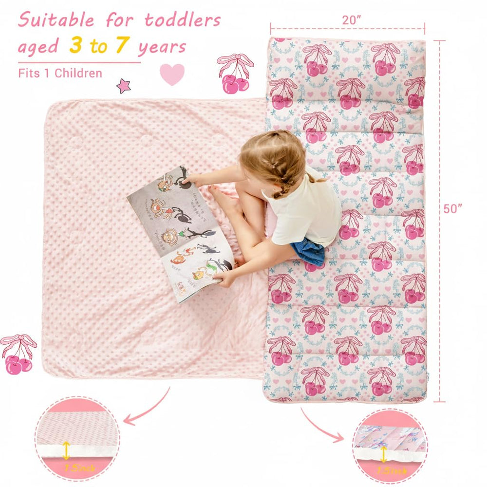 Lasoftan nap mat in travel-friendly roll for on-the-go naps.
