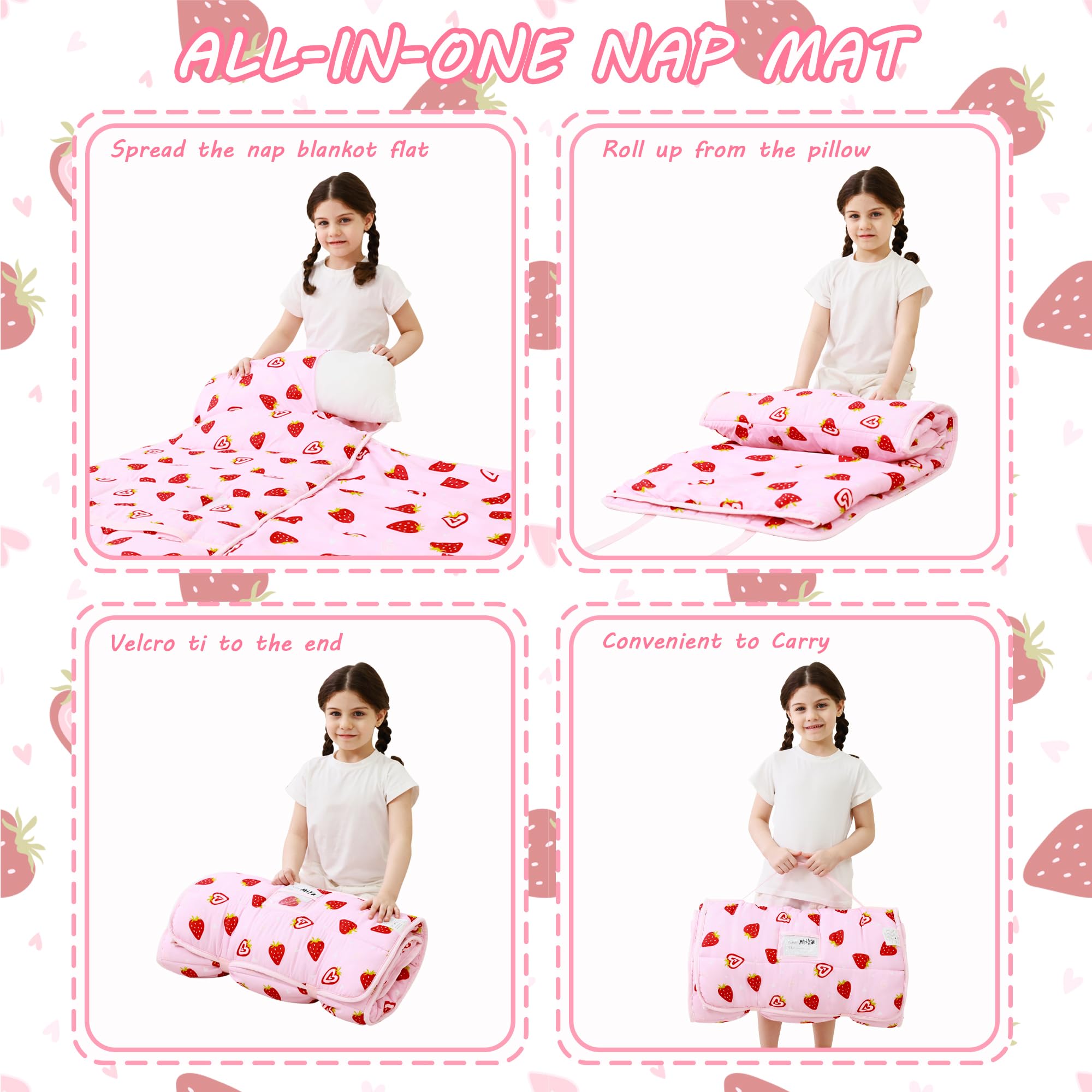 Lasoftan nap mat rolled design showcasing easy travel and storage