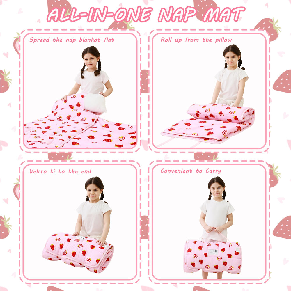 Lasoftan nap mat rolled design showcasing easy travel and storage