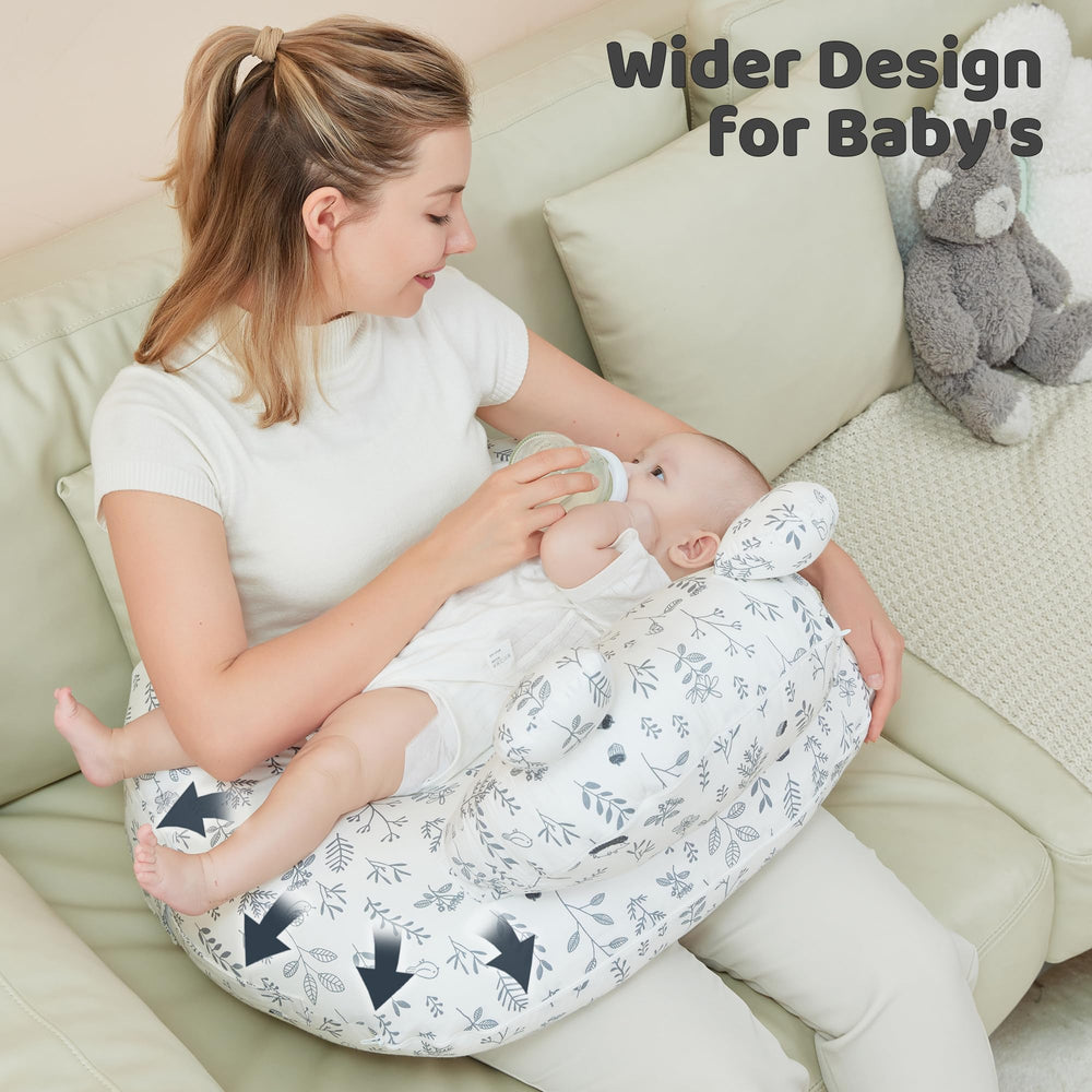 lasoftan nursing pillow removable cover for easy washing and quick freshening.