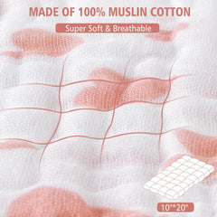 Lasoftan cotton muslin burp cloth offers a soft, breathable touch for baby's skin.