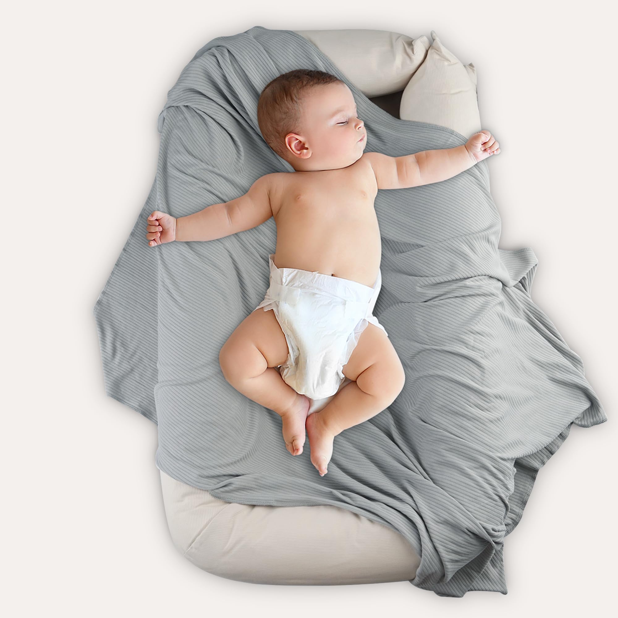lasoftan swaddle baby wrapped for nap demonstrates calm sleep potential