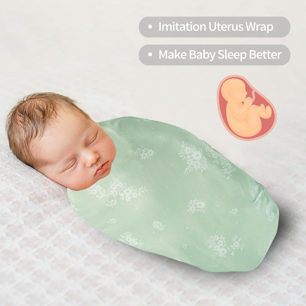 Lasoftan Jersey Swaddle Blanket promotes calmer sleep with secure, snug hold.