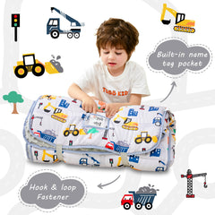 Lasoftan Toddler Nap Mat Blanket Detail showcases warm fleece layer for cozy rest.