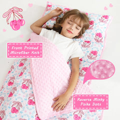 Lasoftan nap mat with pillow included for comfy preschool naps.