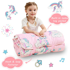 Lasoftan nap mat pillow insert close-up highlighting head support.
