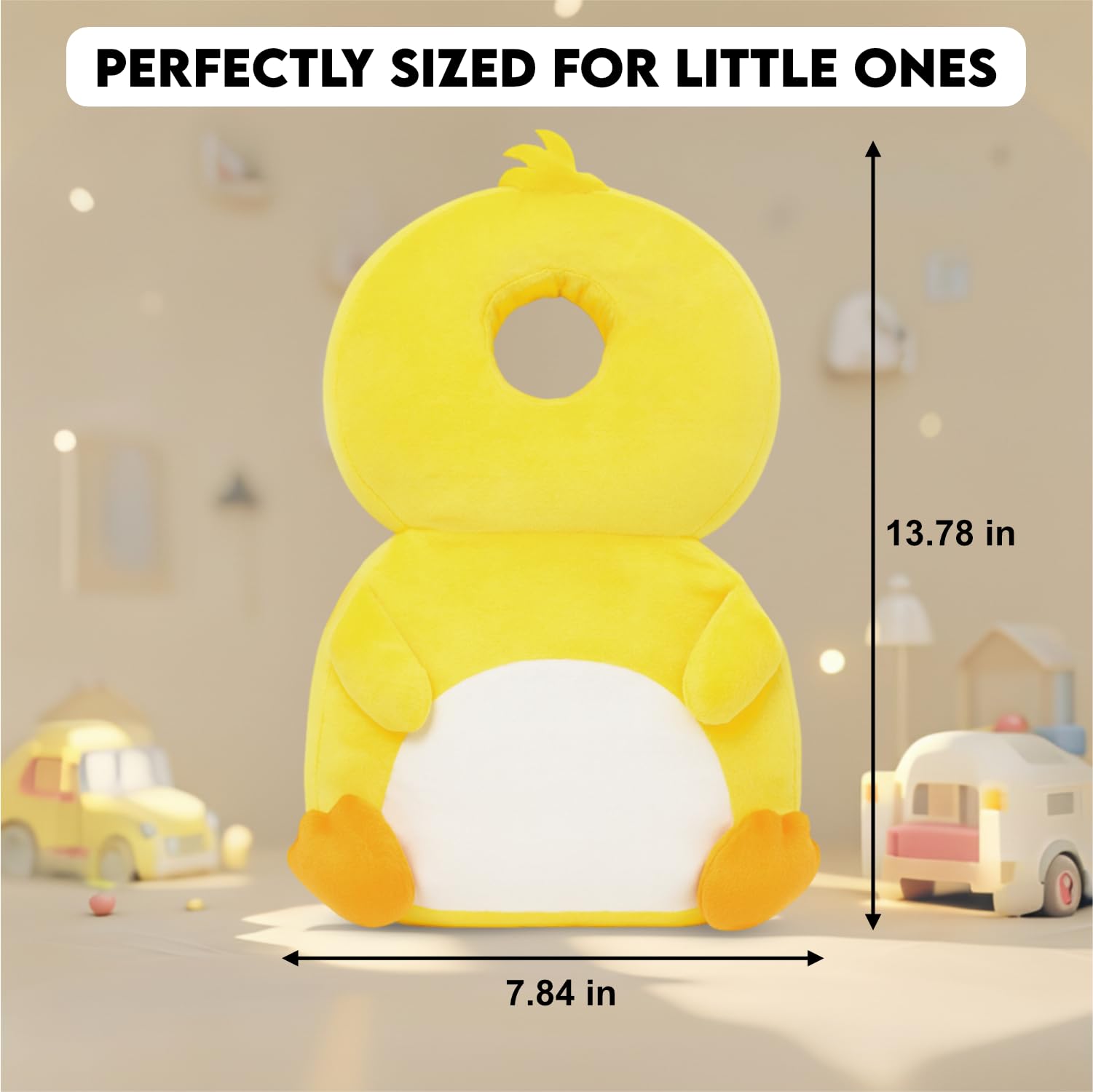 LaSognna infant backpack protection supports sitting, crawling, and early walking exploration.