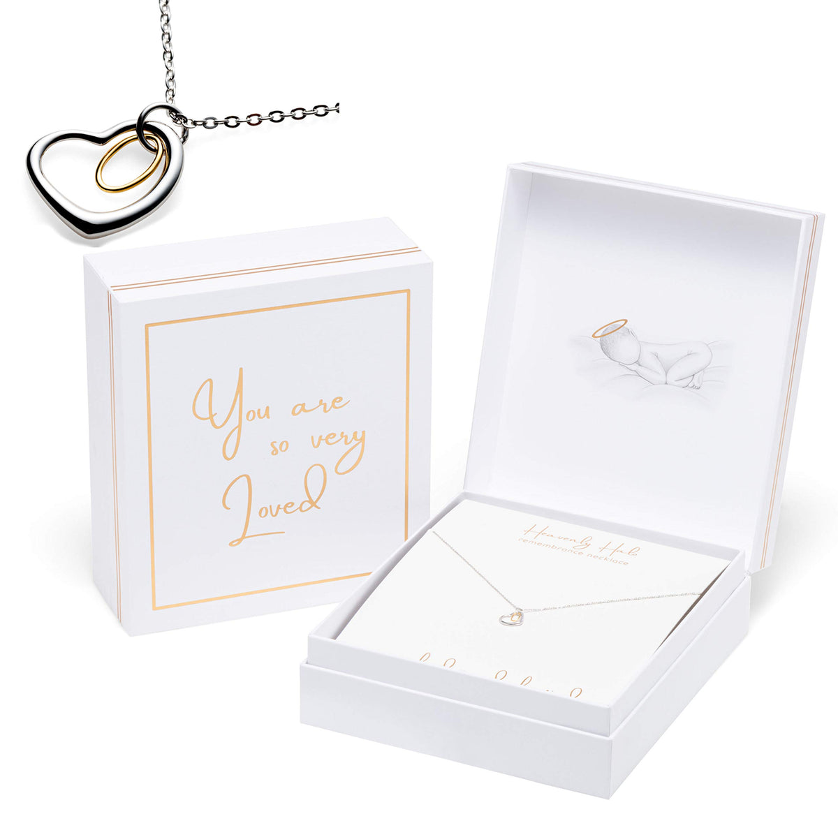 Lassos Boutique Halo Remembrance Necklace closeup showing delicate keepsake charm for memory preservation