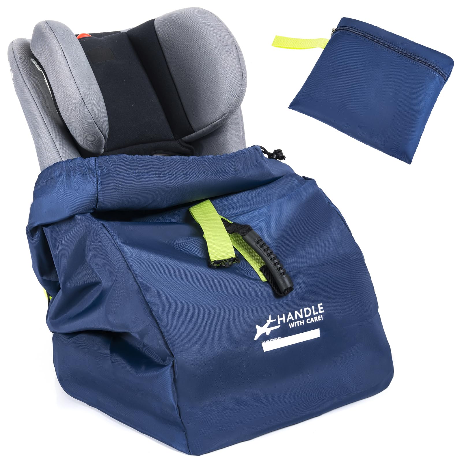 LASUK car seat travel bag with waterproof material protecting seats from dust during travel