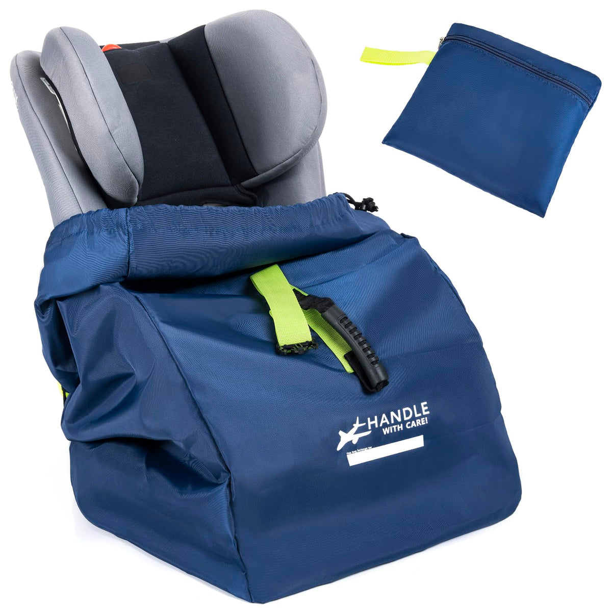 LASUK car seat travel bag with waterproof material protecting seats from dust during travel