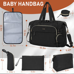 LASUK organizer bag helps separate baby gear for faster access.