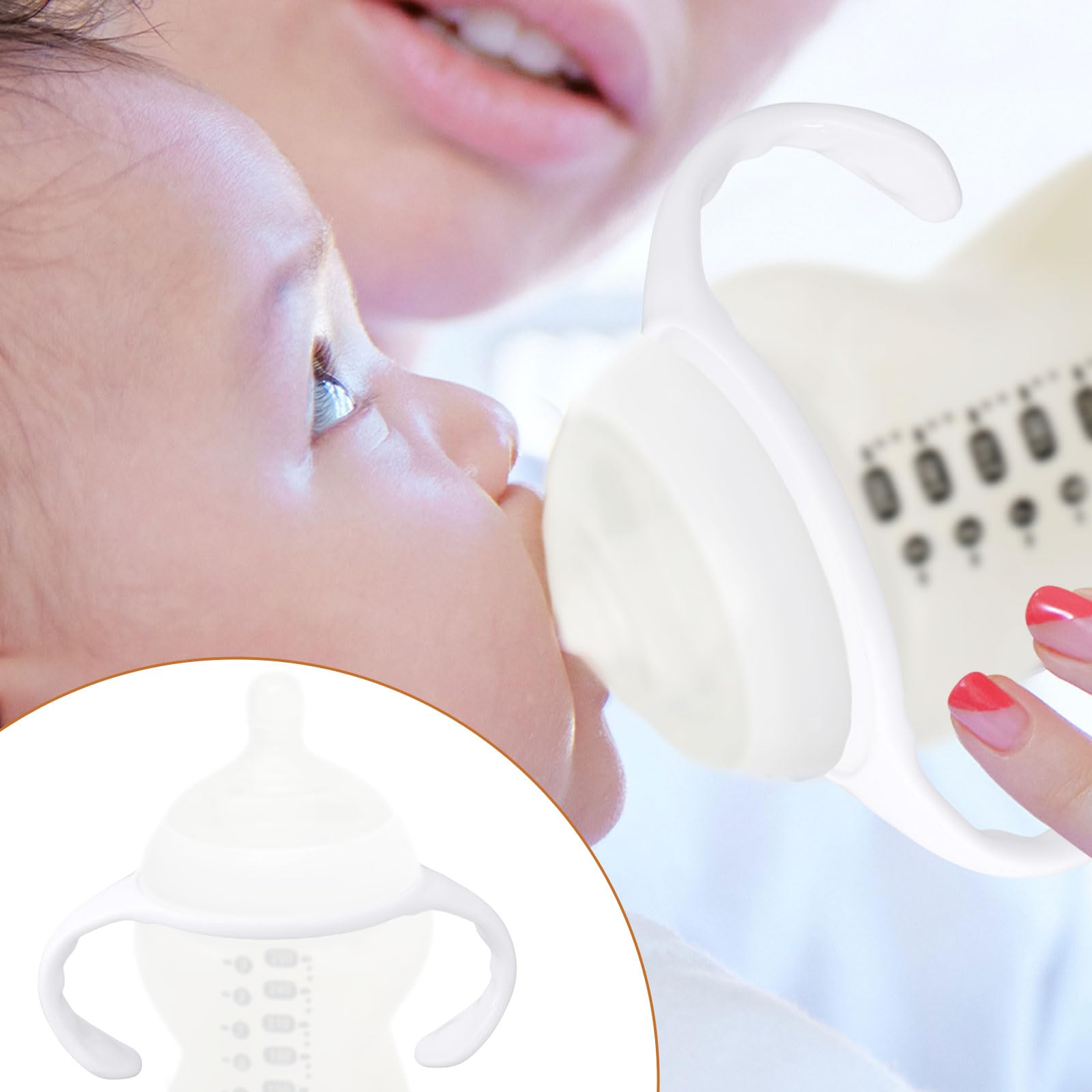 lasuroa baby bottle handles easy-cleaning detachable parts simplify hygiene between feeds.