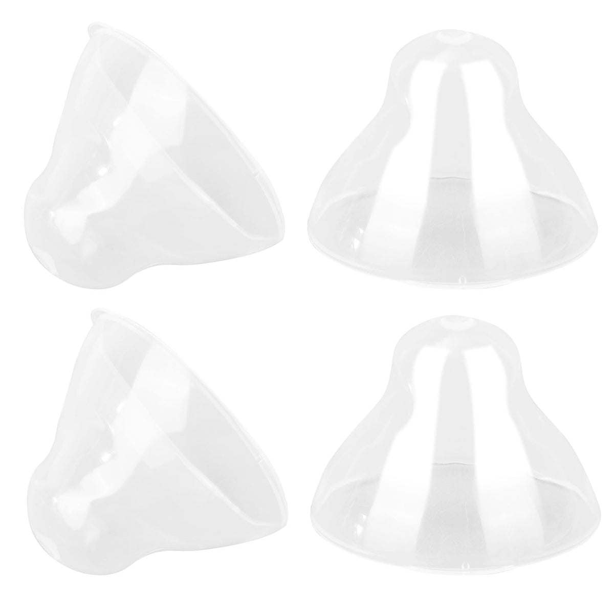 Lasuroa baby bottle lids transparent pack four replacements for quick daily swaps