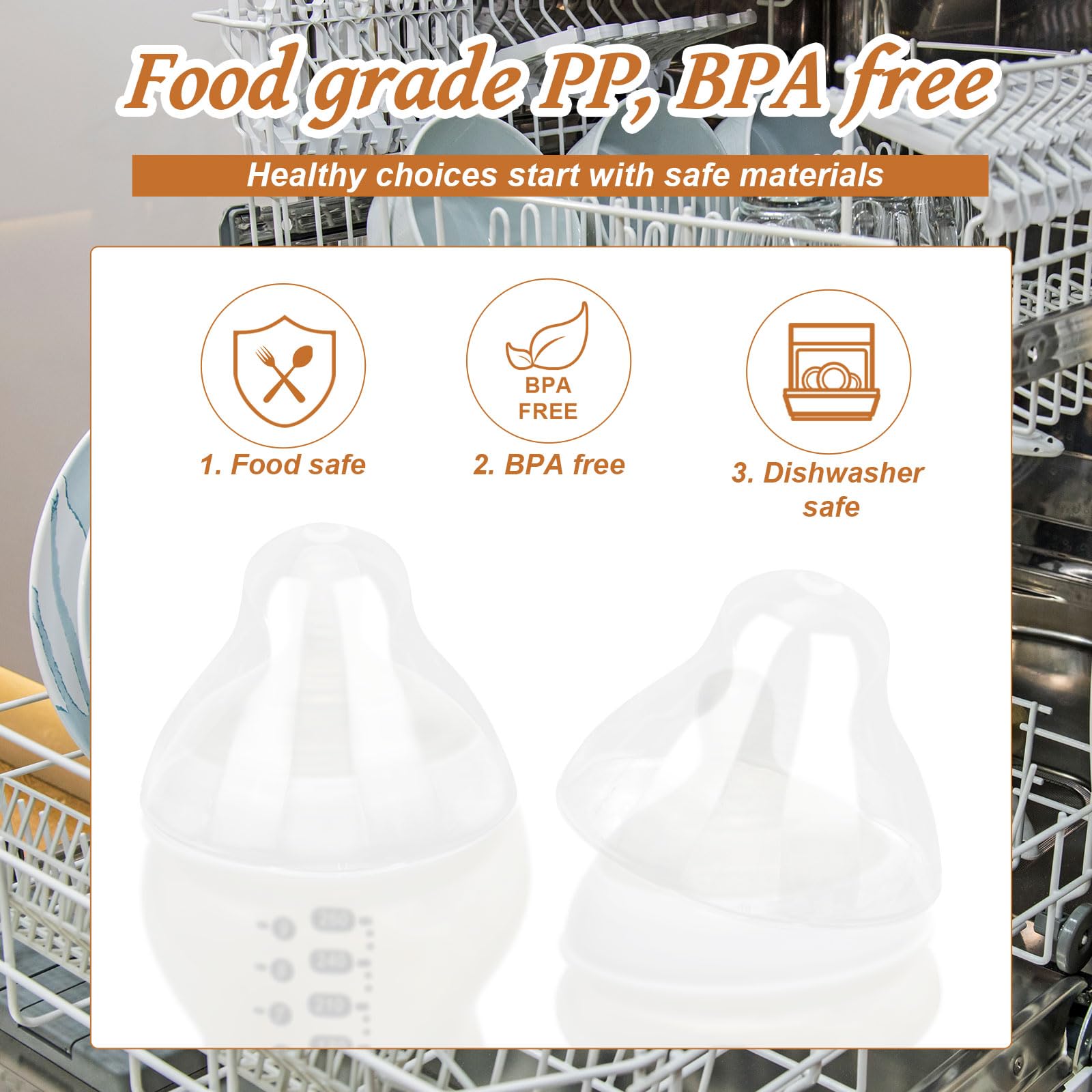 Lasuroa PP material caps are durable, keeping shape through everyday use