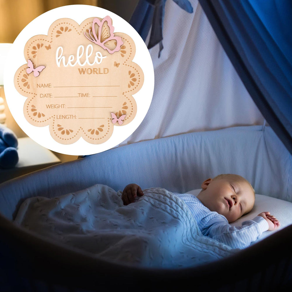 Lasuroa personalized name sign on display in baby's room