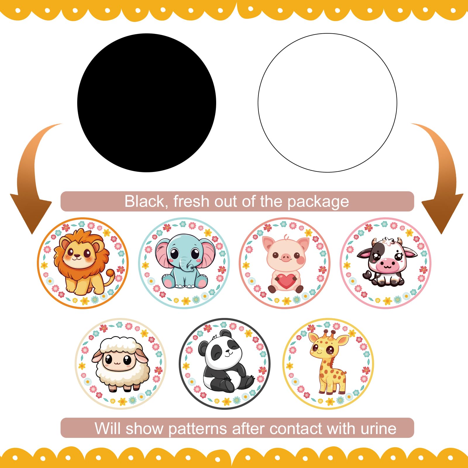 lasuroa potty stickers colorful animal pattern for engaging potty time