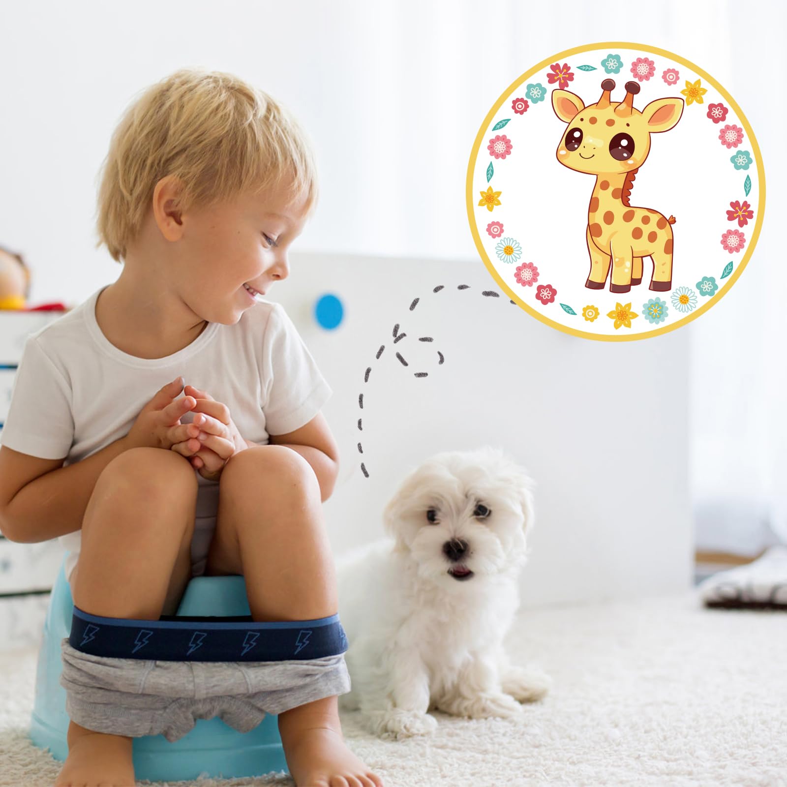 lasuroa potty stickers packaged 24 pieces ready for use