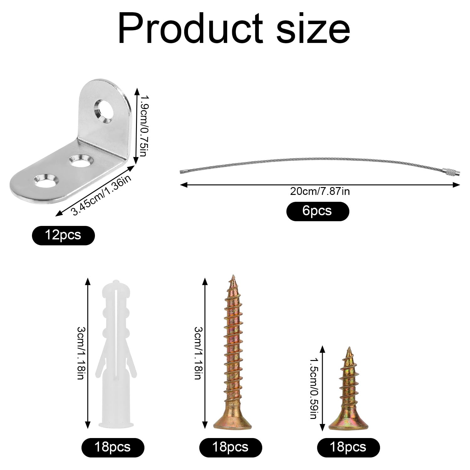 Lasuroa stainless-steel anchors close-up showing premium durability and anti-tip design.