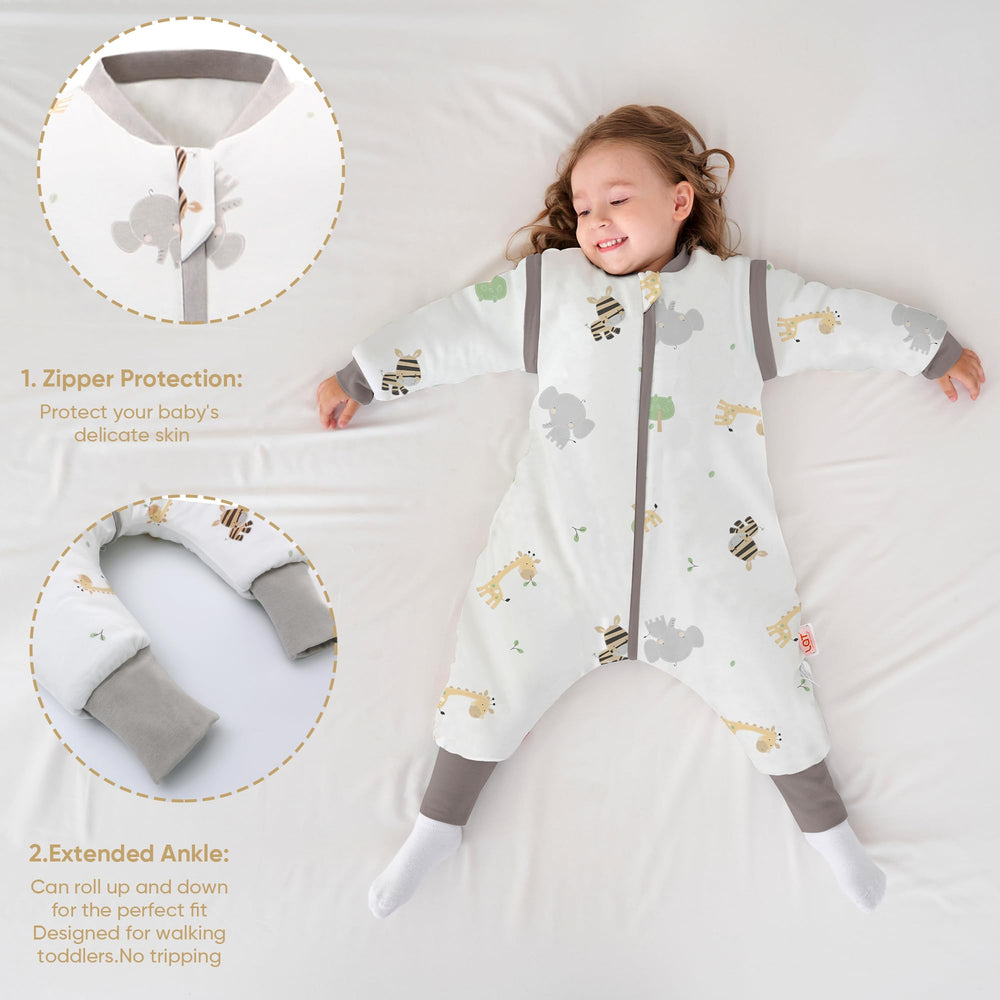 LAT LEE AND TOWN 2.5 tog warmth sleepsuit for chilly nights.