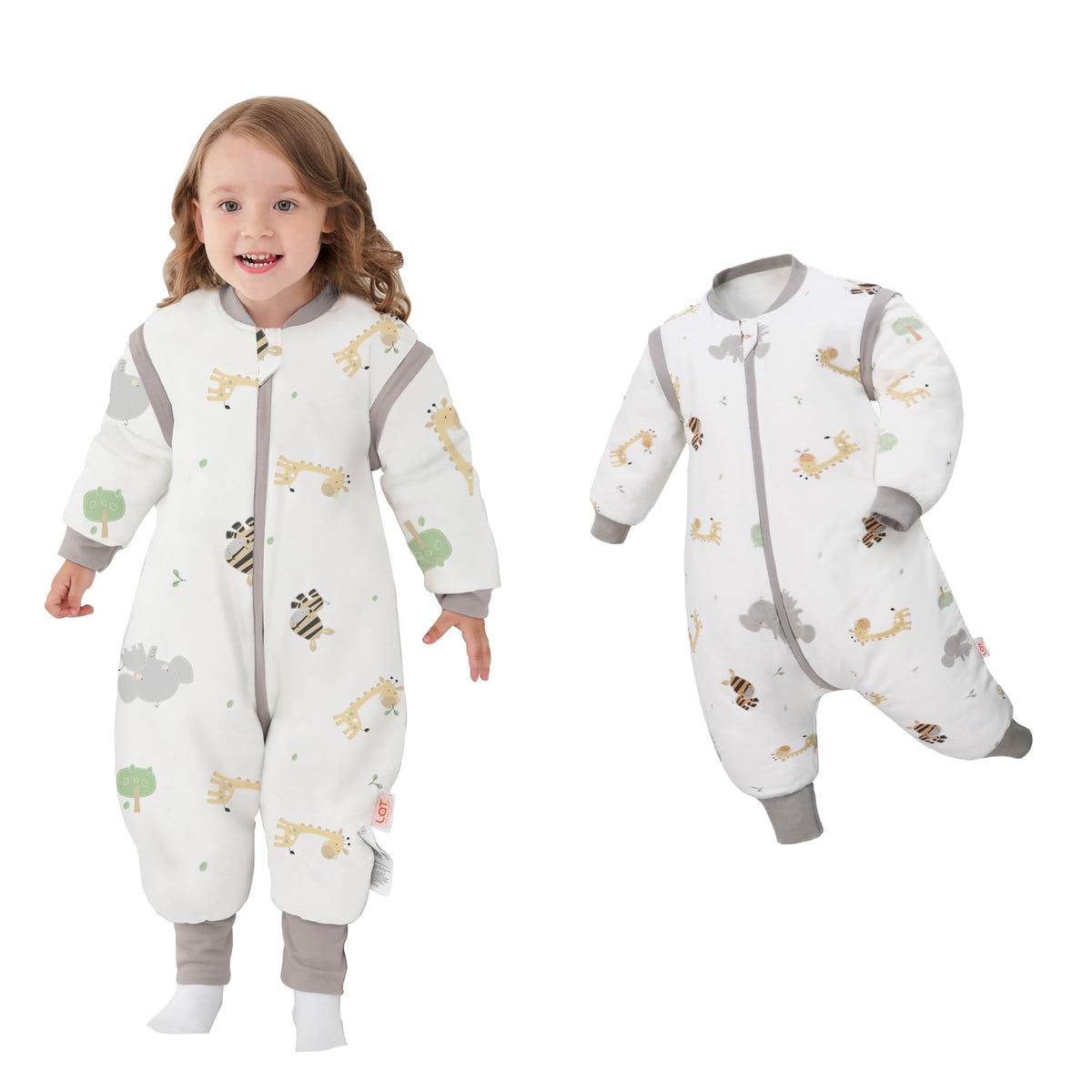 LAT LEE AND TOWN baby sleep bag with feet in winter mode offers cozy warmth for nighttime rest.