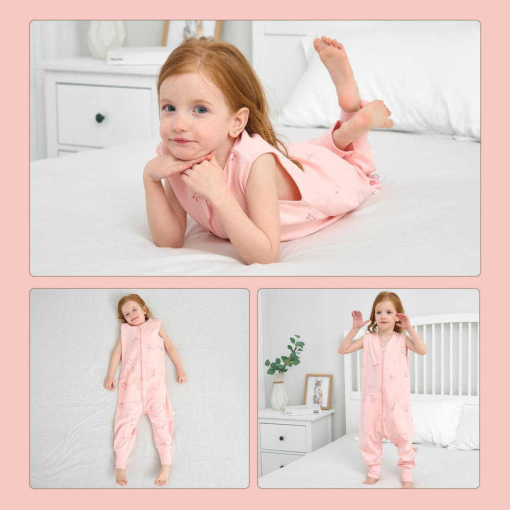 LAT LEE AND TOWN 0.5 TOG sleepsack suits summer nights and heat management.
